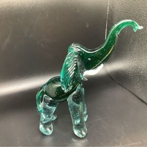 Vintage Murano Glass Elephant Figurine, Statue, paper Weight